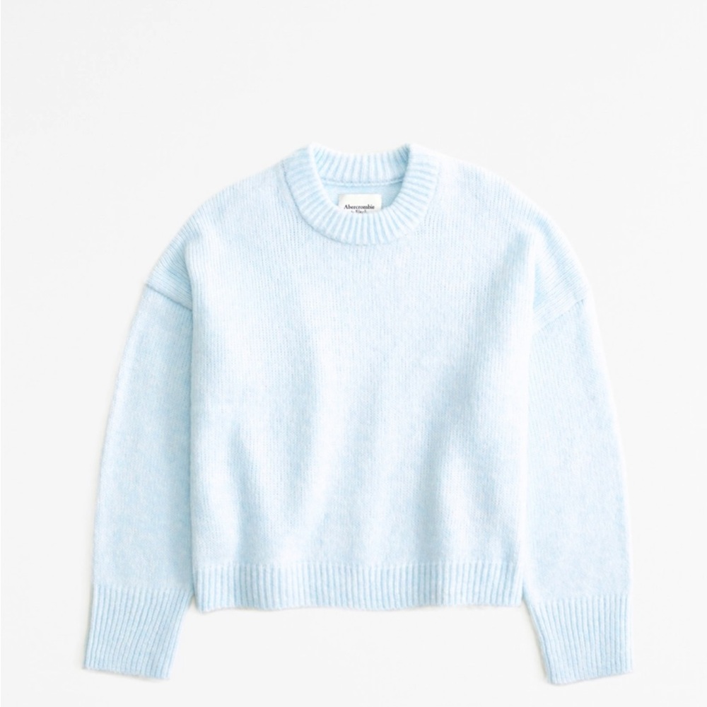 Grey wedge crew sweater Abercrombie size small